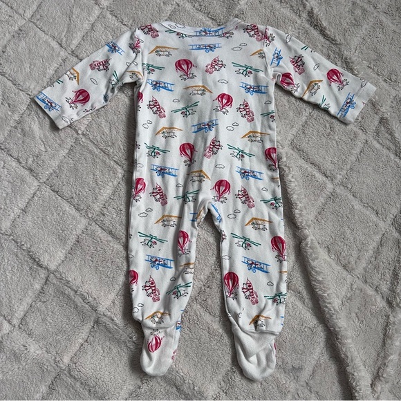 Finn + Emma | When Pigs Fly Front Button Footie | Size 9-12 months - Picture 3 of 6